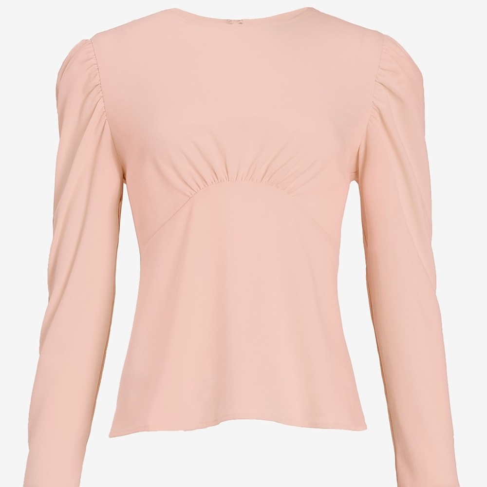 Seamed Puff Sleeve Top